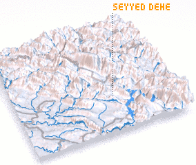 3d view of Deh-e Seyyed